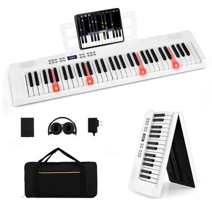 Clavier électronique pliable 61 touches avec MIDI et fonction split
