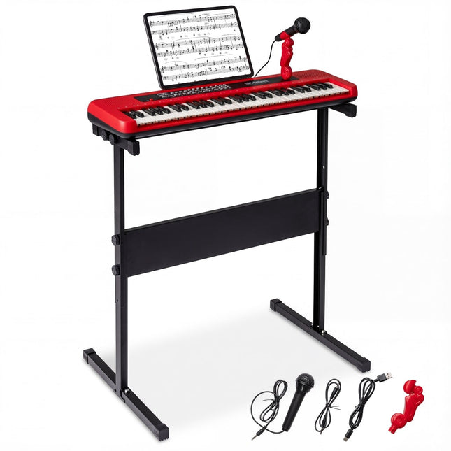 Clavier de piano pour enfants à 61 touches avec support réglable et micro