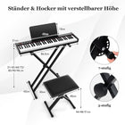 61-Tasten tragbares elektronisches Keyboard mit Ständer und Hocker