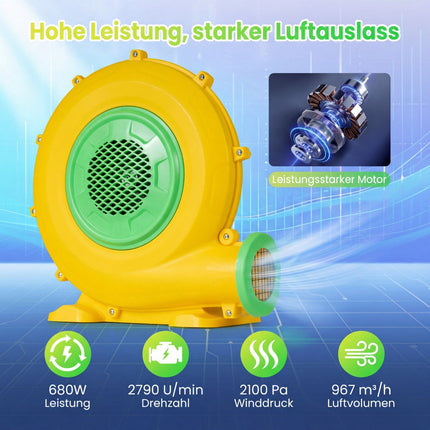 680W aufblasbares Gebläse mit Ankern und Griff