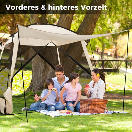 Wasserdichtes 6-8-Personen-Campingzelt mit Vorzelt