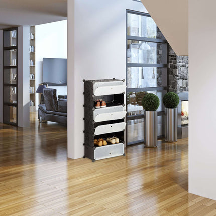 Armoire à chaussures à 6 compartiments