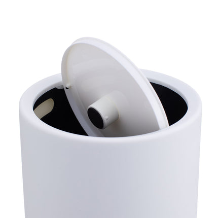 Poubelle de salle de bain en plastique de 6 L avec couvercle basculant