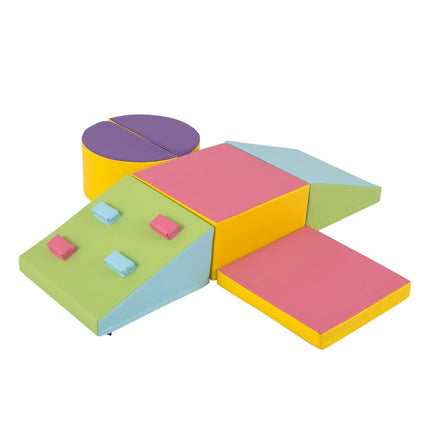 6 pièces. Blocs de construction en matériaux honteux pour enfants avec rochers d'escalade pour grimper et ramper.