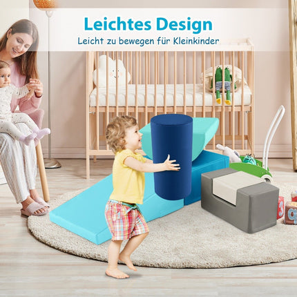 6 pièces. Blocs de construction en mousse Blocs de construction géants pour courir et grimper Blocs de construction souples en mousse bleu marine