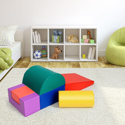 6 pièces. Blocs de construction en mousse Blocs de construction géants pour courir et grimper Blocs de construction souples en mousse rouge