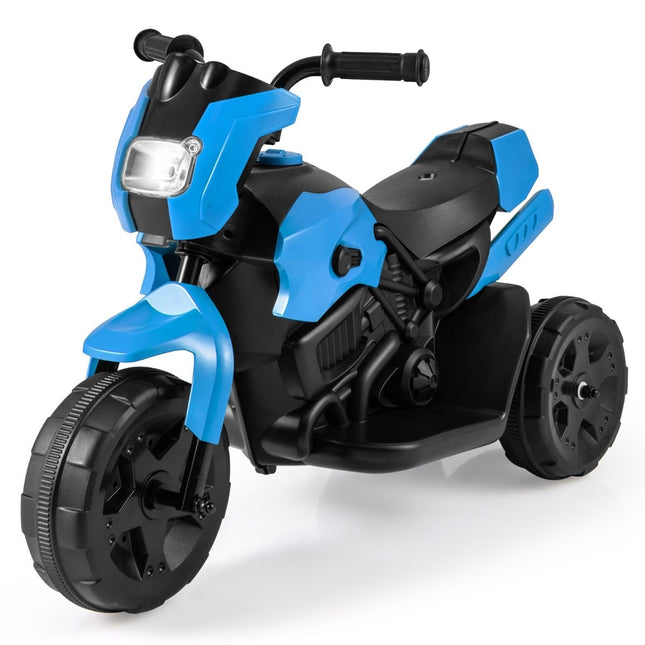 Moto électrique pour enfants 6V, 3 roues, lumières LED