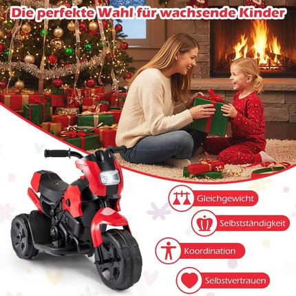 6V Kinder-Elektro-Dreirad-Motorrad mit LED-Scheinwerfer
