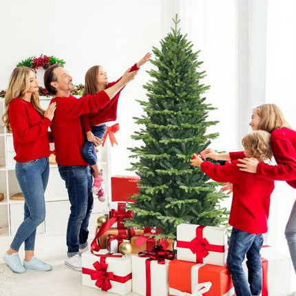 Sapin de Noël artificiel de 1,80 m, articulé, support en métal