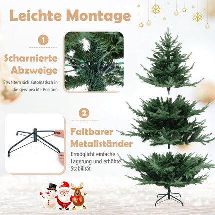 180 cm künstlicher Weihnachtsbaum mit 240 LED-Lichtern