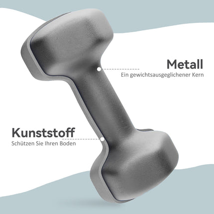 6 kg Hex Hantel-Set, rutschfester Griff, Heim-Fitnessstudio