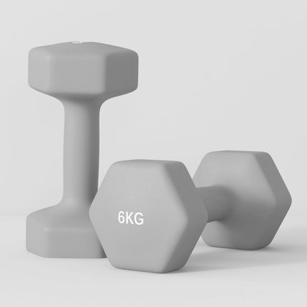 6 kg Hex Hantel-Set, rutschfester Griff, Heim-Fitnessstudio