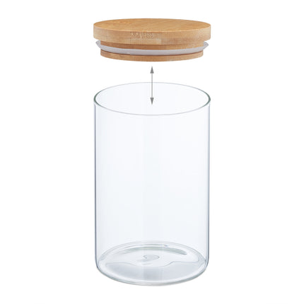 6 pcs. Storage jars in different sizes
