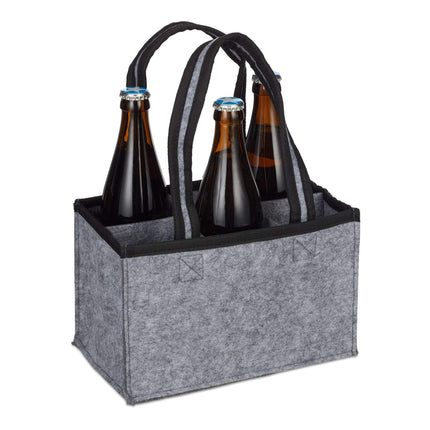 6x Porte-bouteilles en feutre