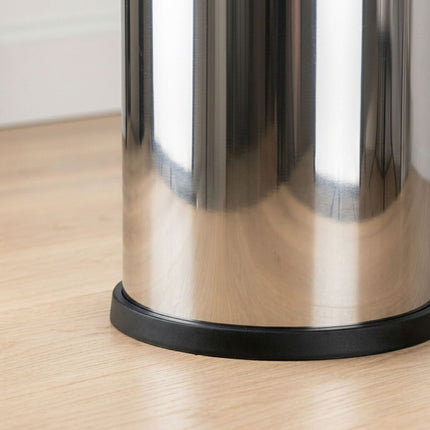 Poubelle de 70 L en acier inoxydable avec couvercle à pression et seau intérieur