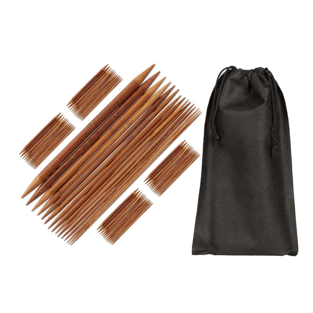 75-teiliges Bambusnadelset mit Tasche