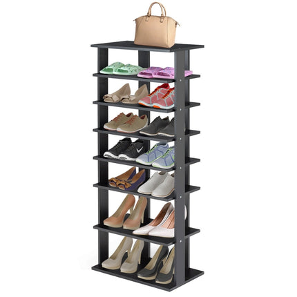 7-stöckiges vertikales Schuhregal, abnehmbare Ablage, MDF, 110,5 cm