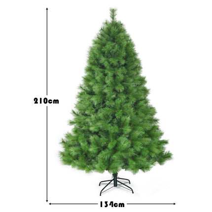 Sapin de Noël artificiel de 2,13 m (7 pi), articulé, 808 branches, avec support