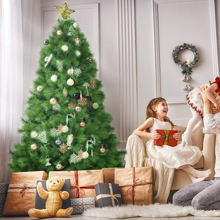 Sapin de Noël artificiel de 2,13 m (7 pi), articulé, 808 branches, avec support