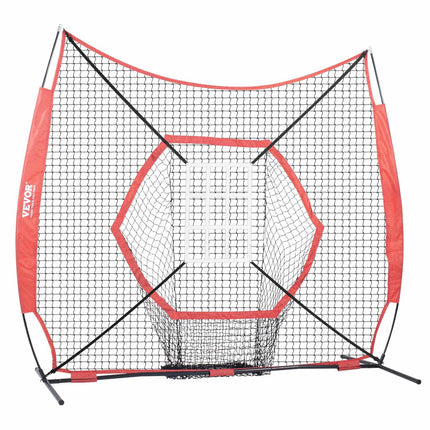 7x7 Ft Baseball Softball Practice Net, Bow Frame, Carry Bag
