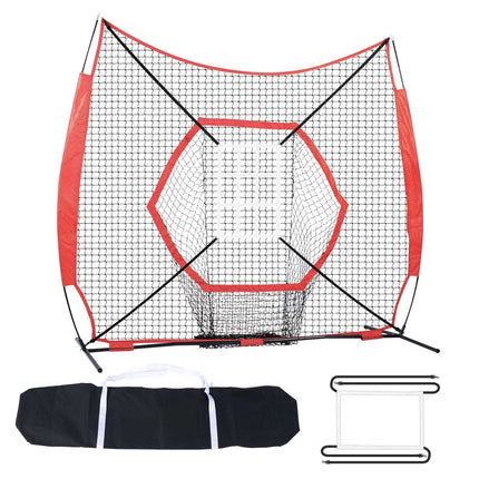7x7 Ft Baseball Softball Practice Net, Bow Frame, Carry Bag