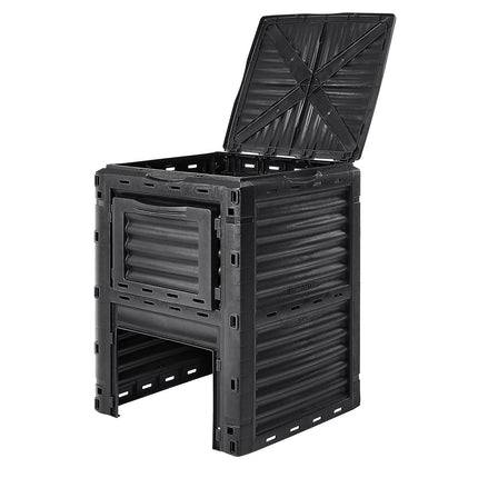 80 Gallon Outdoor Compost Bin, Lid and Bottom Door