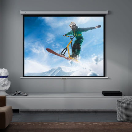 Écran de projection 4:3 84" 4K HD, montage mural/plafond