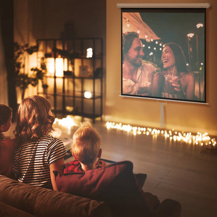 85 Zoll 4K HD Beamer-Leinwand, 1:1 Format, 160° Betrachtungswinkel