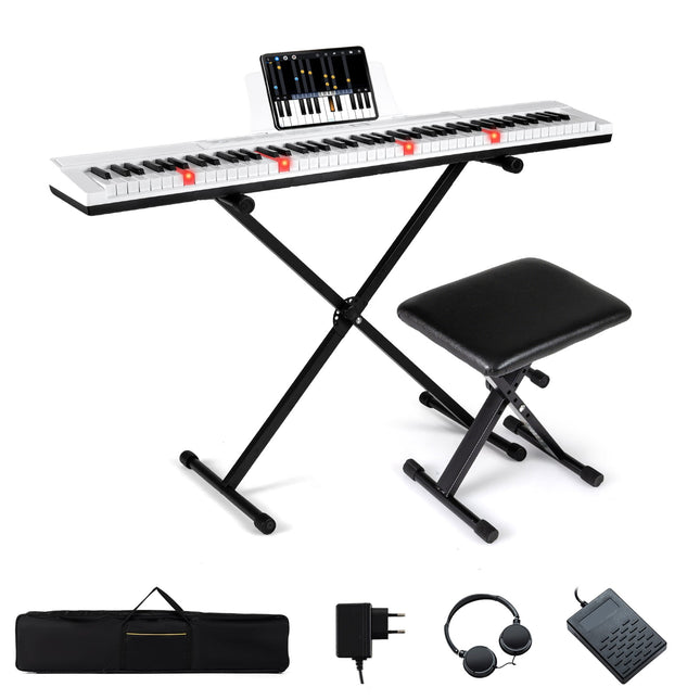Piano numérique 88 touches avec support et banc réglables