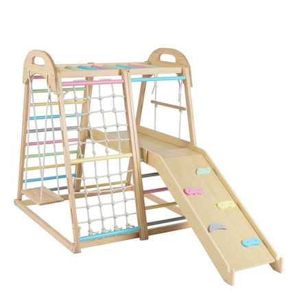 8-in-1 Montessori Kletterspielzeug-Set aus Holz für Kinder
