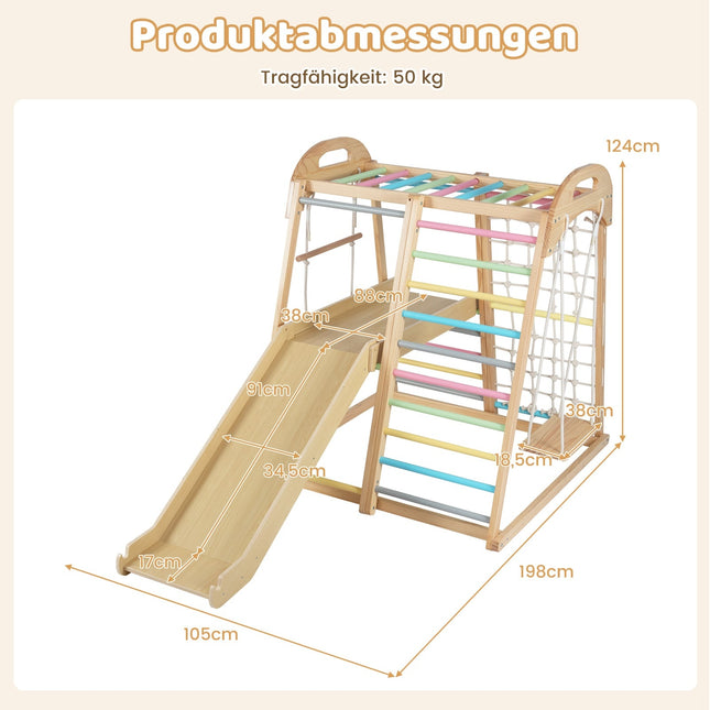 Ensemble d'escalade Montessori en bois 8 en 1 pour enfants