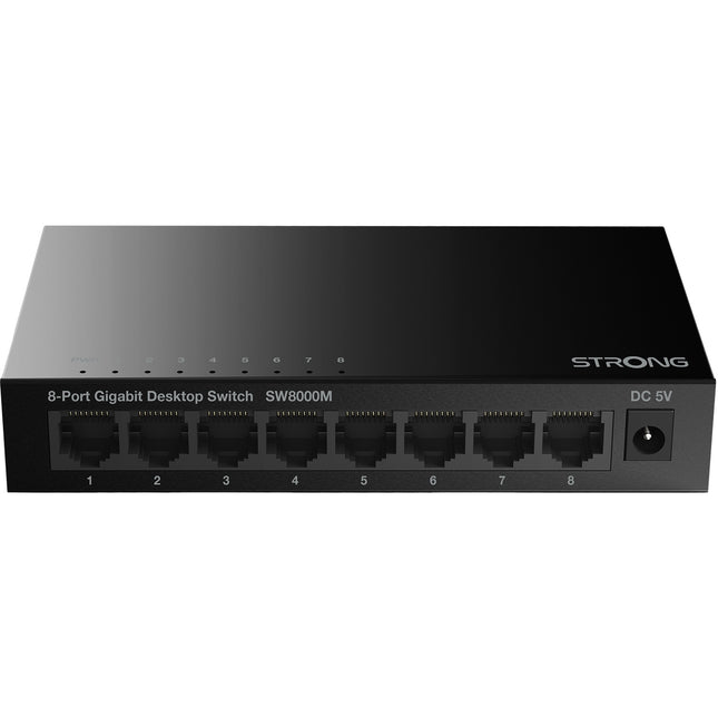 8-port Gigabit switch Metal Black