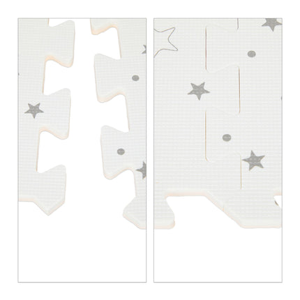 8 Puzzlematten mit Sternen