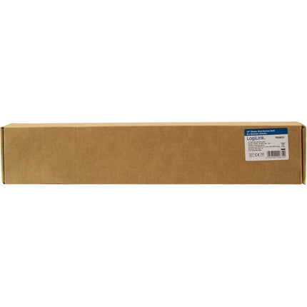 8-fach Abzweigdose mit Schalter für 19" Rack U1 Schwarz