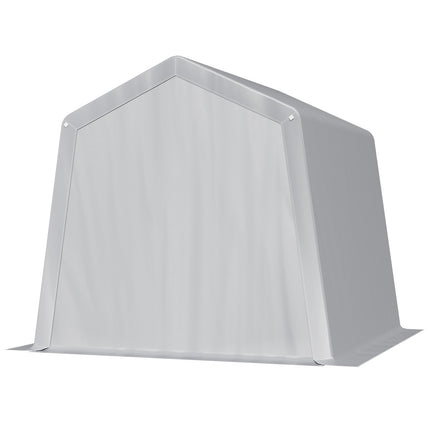 8x8 Ft Outdoor Storage Shed Tent, Roll-Up Door, Gray