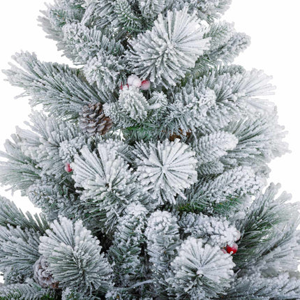 Künstliche Weihnachtsbäume, 90 cm, 100 LED-Lichter, 2er-Set