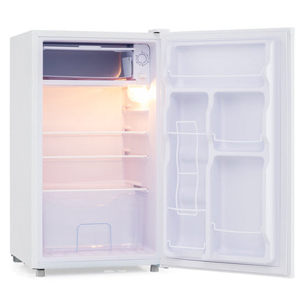 Mini-réfrigérateur blanc 98 L, 5 températures, éclairage LED, porte réversible
