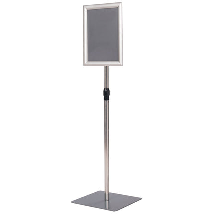 A4 Verstellbarer Display-Ständer, 2er-Pack, Silberner Metallrahmen