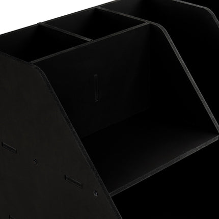 Organiseur de bureau A4 à compartiments – MDF noir