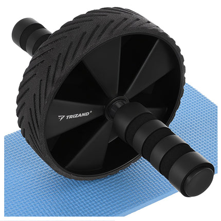 Bauchtrainer mit rutschfesten Griffen und Kniematte, 28 cm