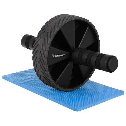 Bauchtrainer mit rutschfesten Griffen und Kniematte, 28 cm