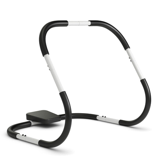Ab Roller Bauchtrainer mit gepolsterter Kopfstütze Bauchmuskeltrainer Gerät 73 x 73 x 64 cm
