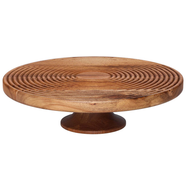 Servierplatte aus Akazienholz, 30 cm, Natur-Finish