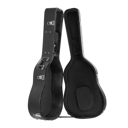 Acoustic Guitar Hard Case, Lock and Keys, Fits 39–41 in