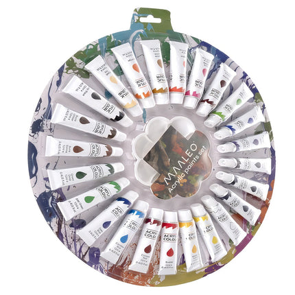 Acrylfarben 12ml - 24er Set Maaleo 24725