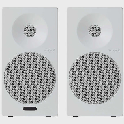Aktive Bluetooth Regallautsprecher mit HDMI, Weiß