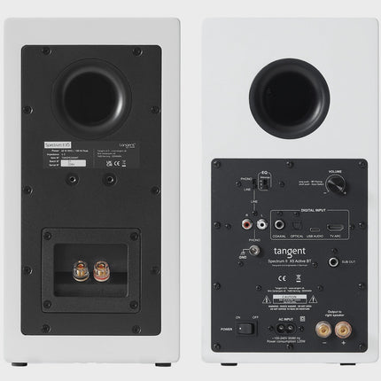 Aktive Bluetooth Regallautsprecher mit HDMI, Weiß