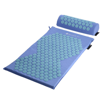 Ensemble de tapis d'acupression, bleu - Oreiller inclus