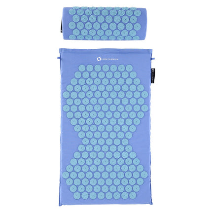 Ensemble de tapis d'acupression, bleu - Oreiller inclus