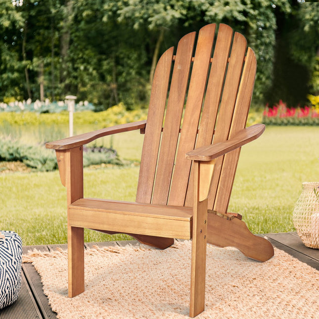 Chaise de jardin Adirondack - Bois d'acacia, design ergonomique